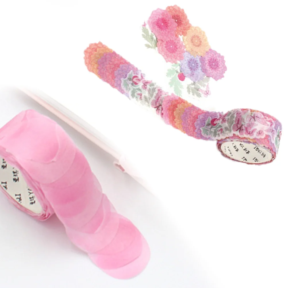 

Petal Stickers Premium Floral Printing Paper Peel Stick for Scrapbooks DIY Decor Masking Tape Decorative Petal Stickers