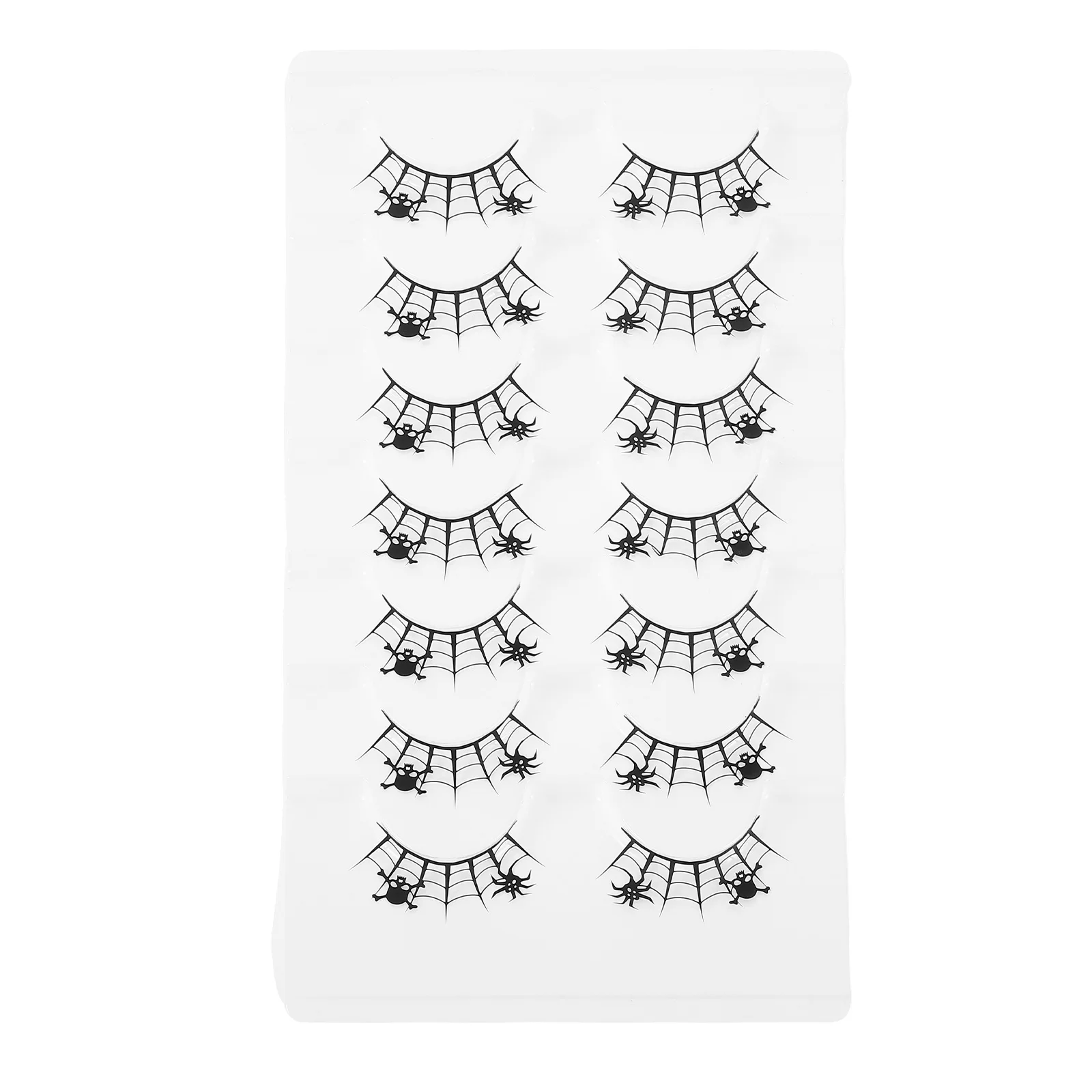 7Pairs Halloween Wimpers Creatieve Unieke Nep Wimpers voor Vrouwen Cosplay Party Festival Levendige Oogmake-up Accessoire