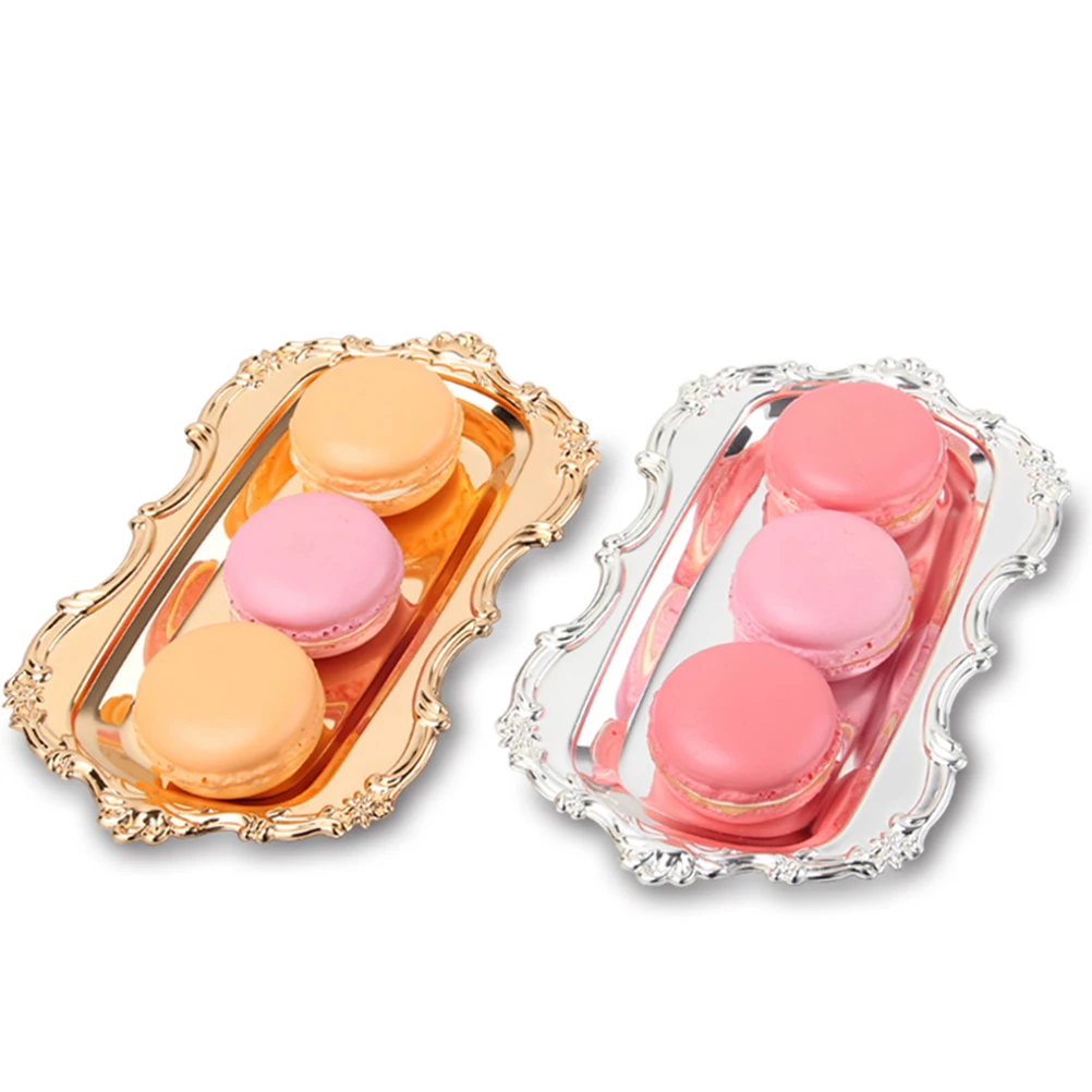 

Tray Dessert Plate Fruit Cake Tableware Wedding Party Home Use Eco-Friendly Material Kitchen Bar Supplies Elegant