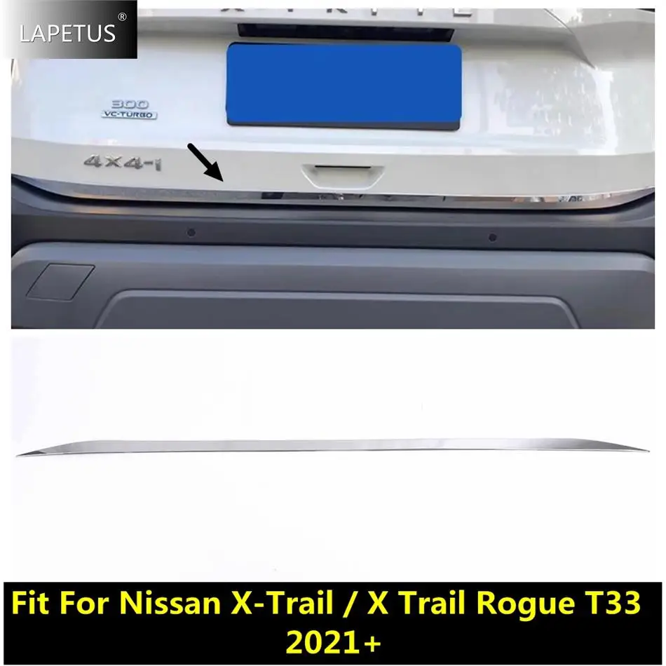 

Accessories Car Rear Tail Door Strip Tailgate Trunk Trim Cover Exterior Decor For Nissan X-Trail / X Trail Rogue T33 2021 - 2024