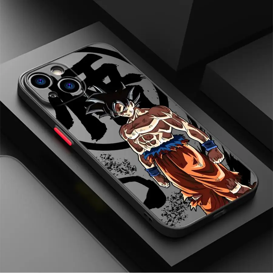 Phone Case For iPhone 17e 17 16 15 14 13 12 11 Mini Pro Air  Max X XR XSMax  Plus Matte Clear Cover D-Dragon Ball Saiyan Goku view 2