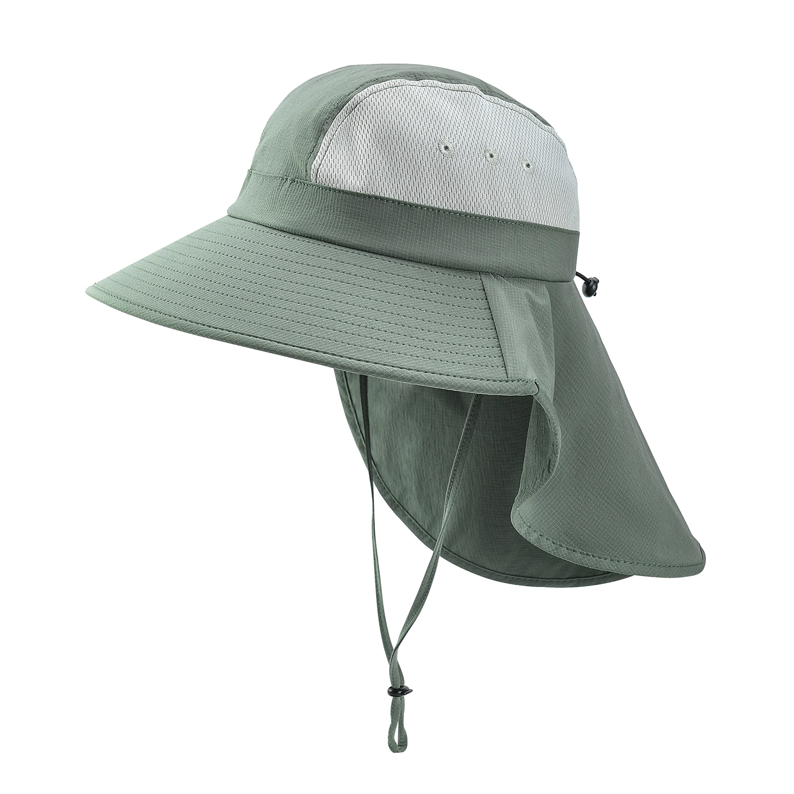 

JANGOUL Men Fishing Cap Wide Brim Sun Hat with Neck Cover Bucket Hat for Outdoor Camping Hiking Gardening Lawn Field Work