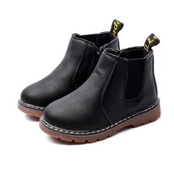 Stivali da equitazione per bambini retrò 2024 primavera autunno stivaletti moda bambini ragazze scarpe Casual stivali in pelle per bambini di alta qualità