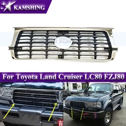 Kamshing Car Front Bumper Grill Mask Radiator Grille For Toyota Land Cruiser LC80 FZJ80 1992-1997 Racing Grills