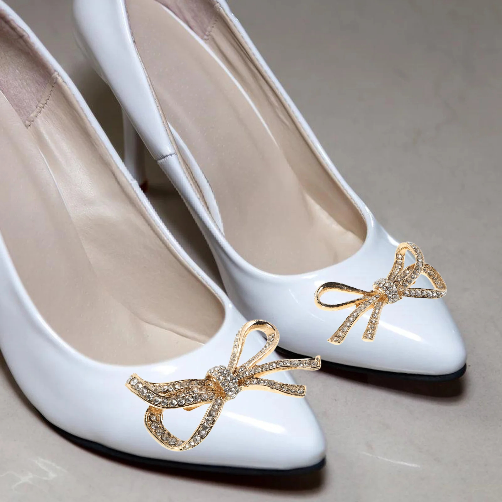 2Pcs DIY Shoe Clips Removable Rhinestone Buckles Bridal Wedding Party High Heels Accessories for Women Bohemia Shoes Decoration