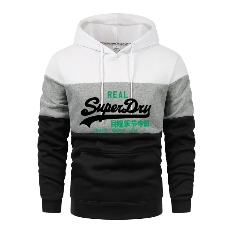 Men's printed hooded sweatshirt, informal hooded sweatshirt, S-XXL hooded sweater, unisex sportswear, sudadera hombre