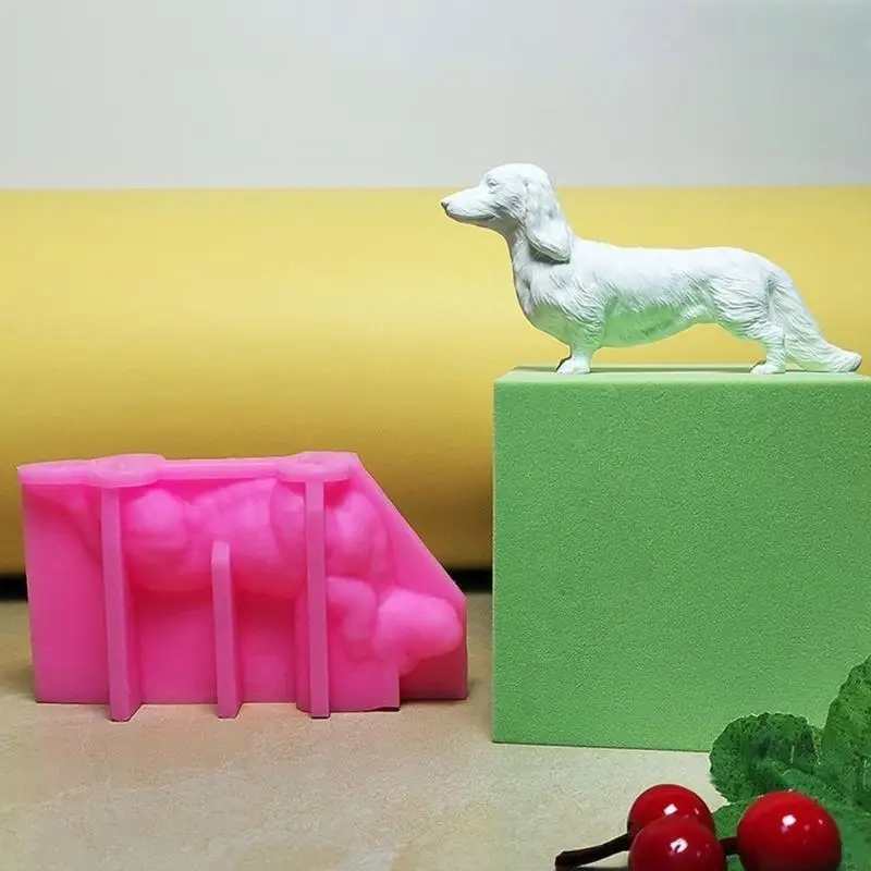   High Temperature Resistant Silicone Mold for DIY Dachshund Ornament Creations