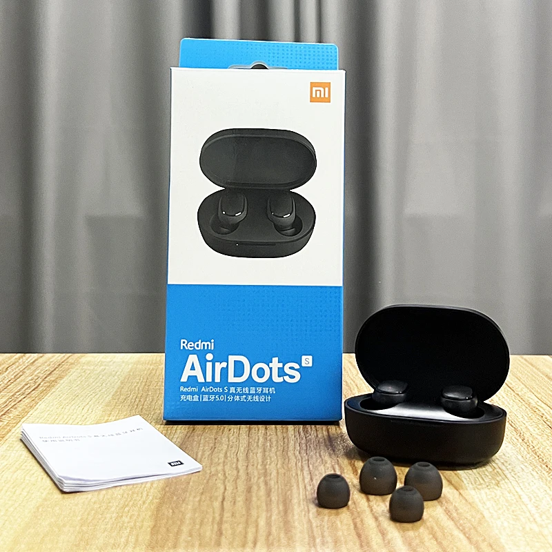 3/6/10 Pcs Wholesale Xiaomi Redmi AirDots S TWS Bluetooth Earphones In-Ear Classical Headphones Touch Control High Quality Sound