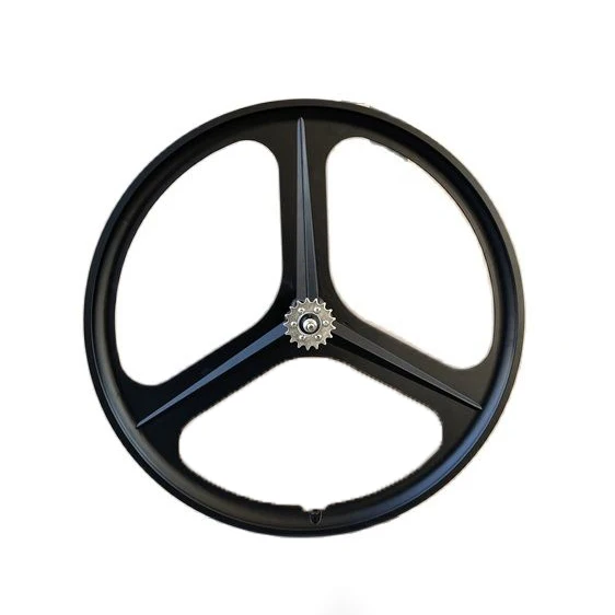 マグネシウム合金自転車ホイール700c,3スポーク自転車リム,フロント