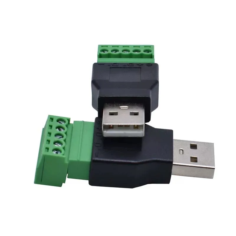 Tastiera del telefono del computer Mouse Spine USB Tipo A 2.0 Connettore maschio/femmina a vite senza saldatura con adattatore scudo