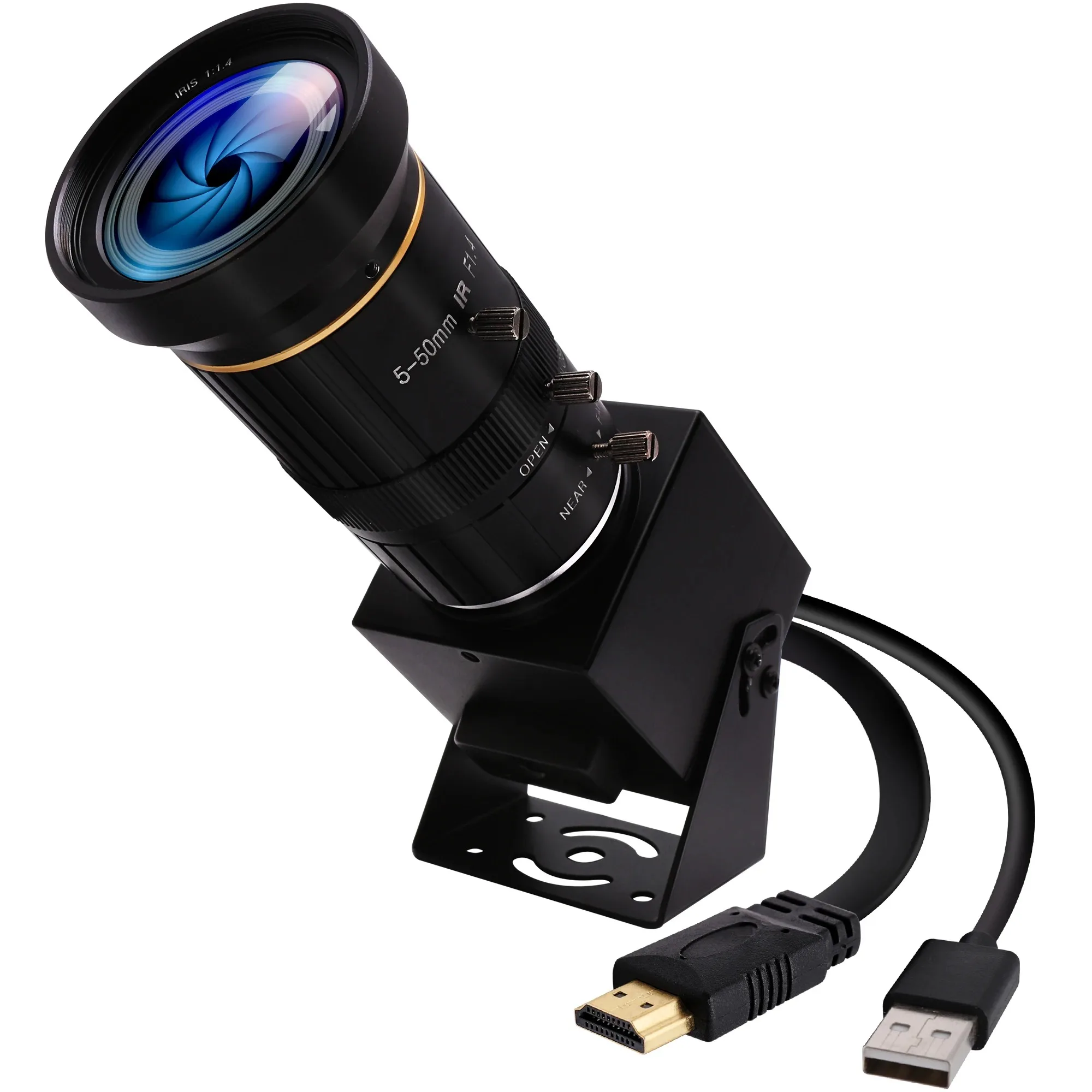 ELP 60FPS 4K USB 3.0 HDMI Camera with 5-50mm Manual 10X Zoom Lens