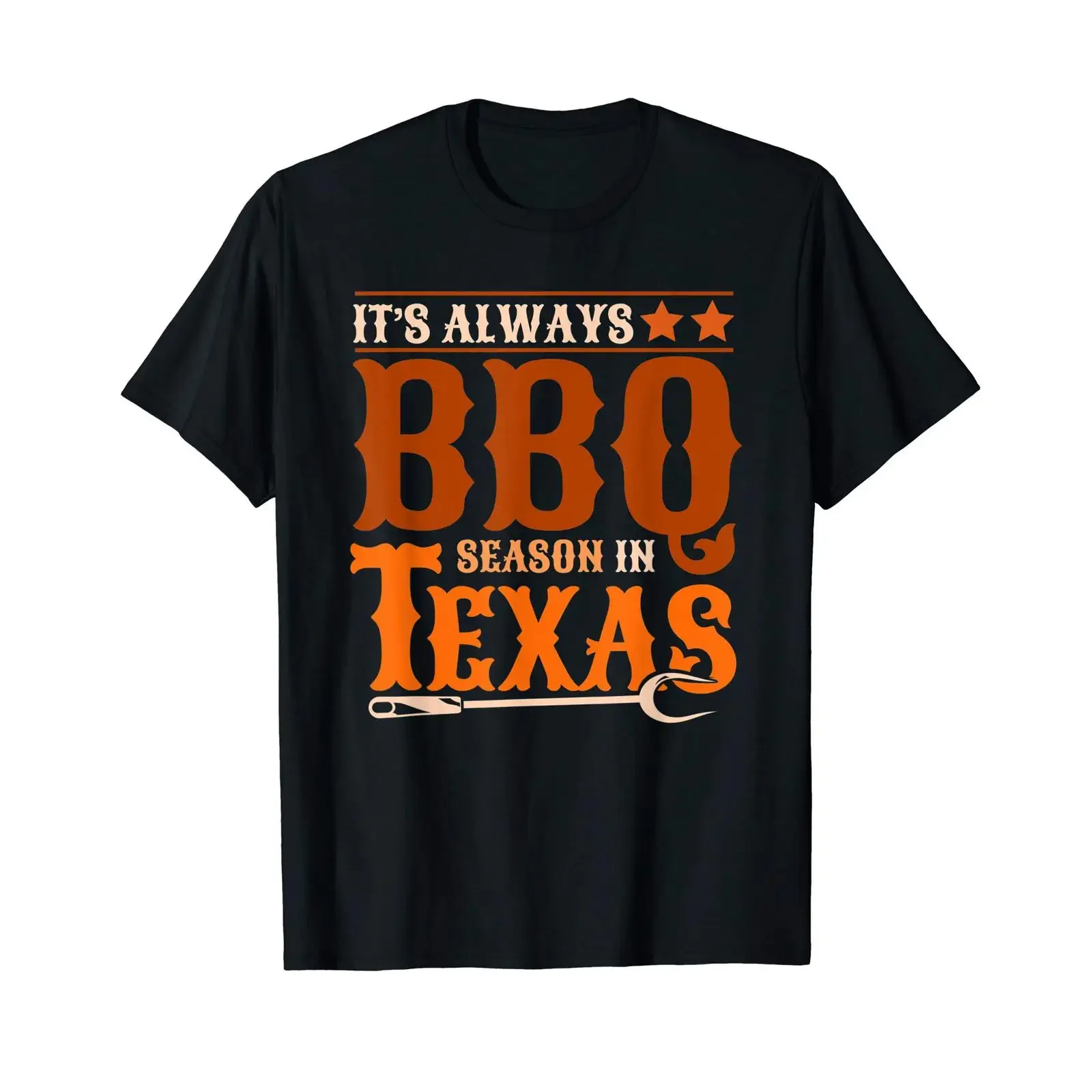 America BBQ Texas Barbecue Party Cowboy T Shirt black vintage Washed Comfortable Breathable Top For Everyday Wear Stylish