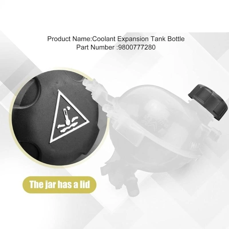 

Coolant Expansion Tanks Bottle With Covers, 9800777280 003637681 03637681 3637681 SU001A3738 for 207 208 2008 301 C2 DS3