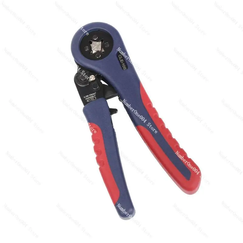 VE tubular terminal crimping pliers HSC8 6-4 ratchet type 0.08-10 square European pin terminal pliers