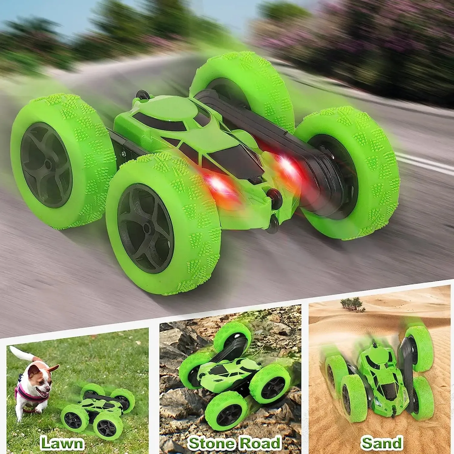 RC Stunt Car Children Double Sided Flip Remote Control Car 360 Degree Rotation Off Road Kids Rc Drift Car Toys Gifts Boys