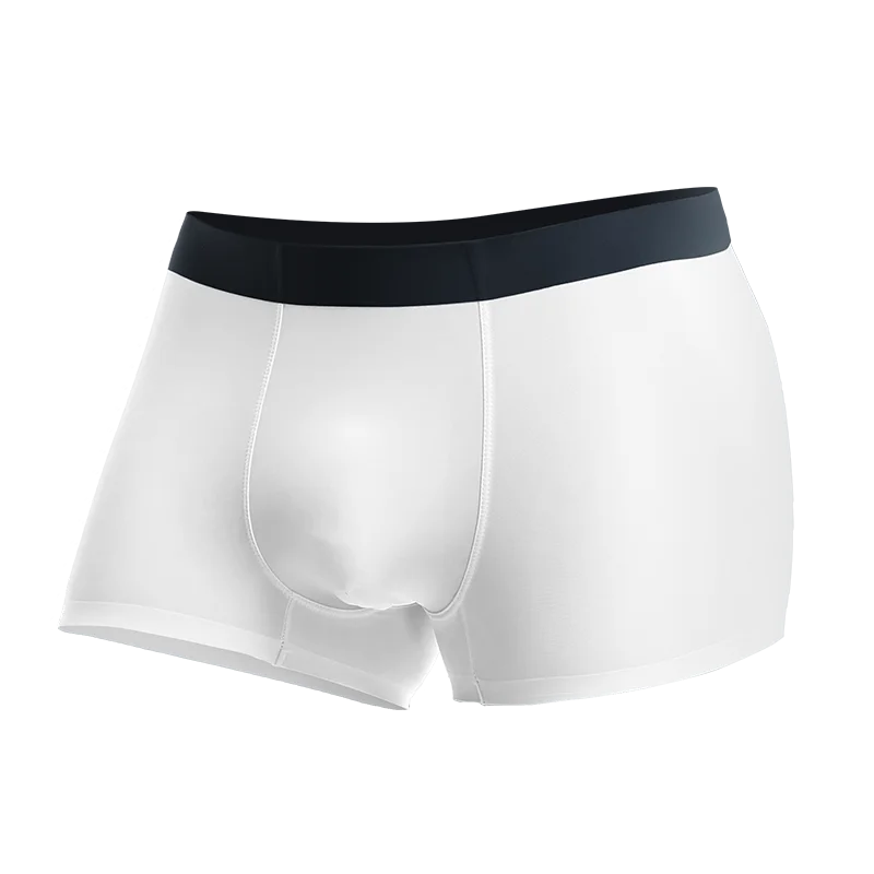 Men's Boxer Briefs, Ice Silk, Seamless, Breathable, Antibacterial, Scrotum Support, Sports Boxer Briefs, Summer Shorts