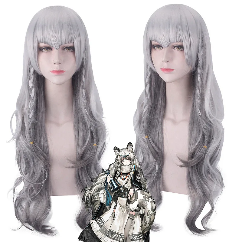 Synthetic Fox Inspired Gradient Color Spiky Cosplay Wig for Party Anime Costume Mantis Wolf Tail Top Skin Cap Unisex