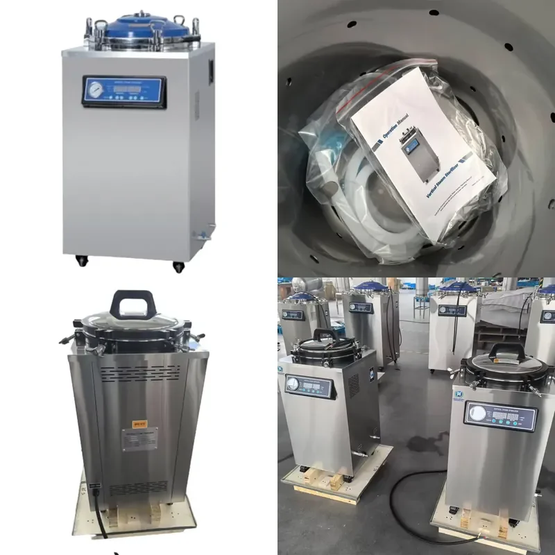 for HVS-LB 35L 50L 75L 100L 120L 150L Digital Display Automatic Vertical Pressure Steam Sterilizer Factory Direct Sales