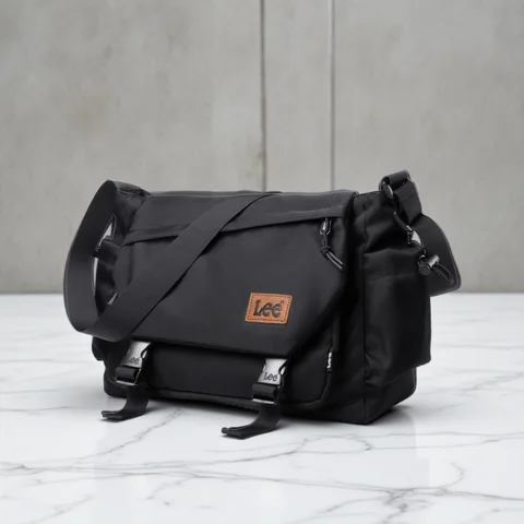 LEE Fashion Waterproof Large Crossbody Shoulder Bag Women Male Flip Laptop Messenger Bag Teenagers College Satchel School Bag