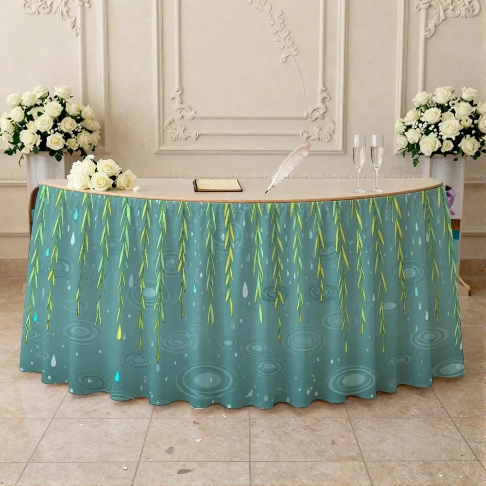 2D Flat Detachable Party Table Cover - Self-adhesive Velcro Fastening - Suitable for Teacher's Desk