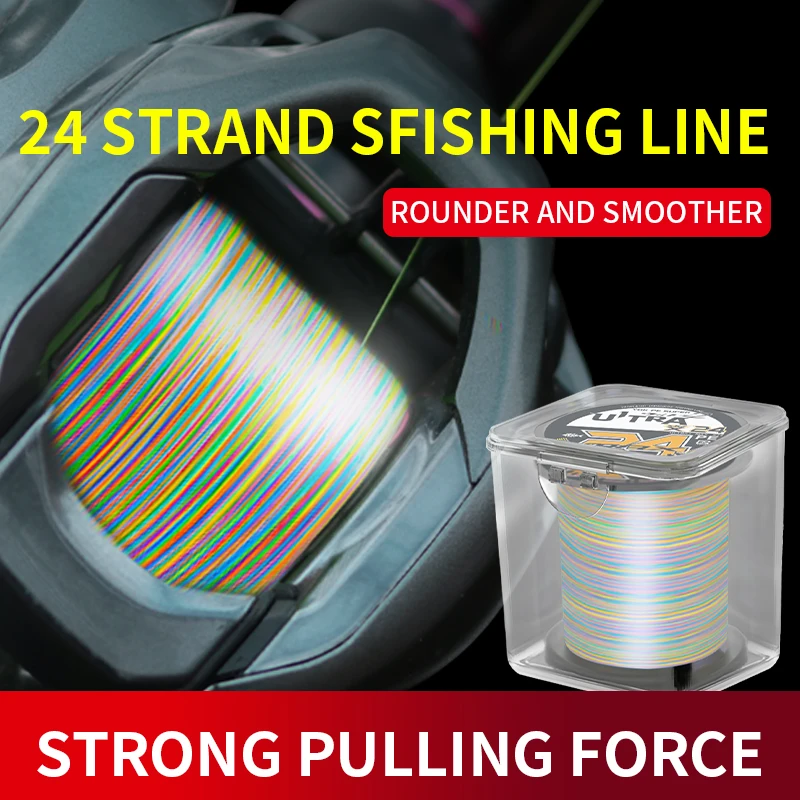 

ULTRA24 300-meter Braided PE Fishing Line High Density Ultra Strength Wear-Resistant Bite-Proof for Angling