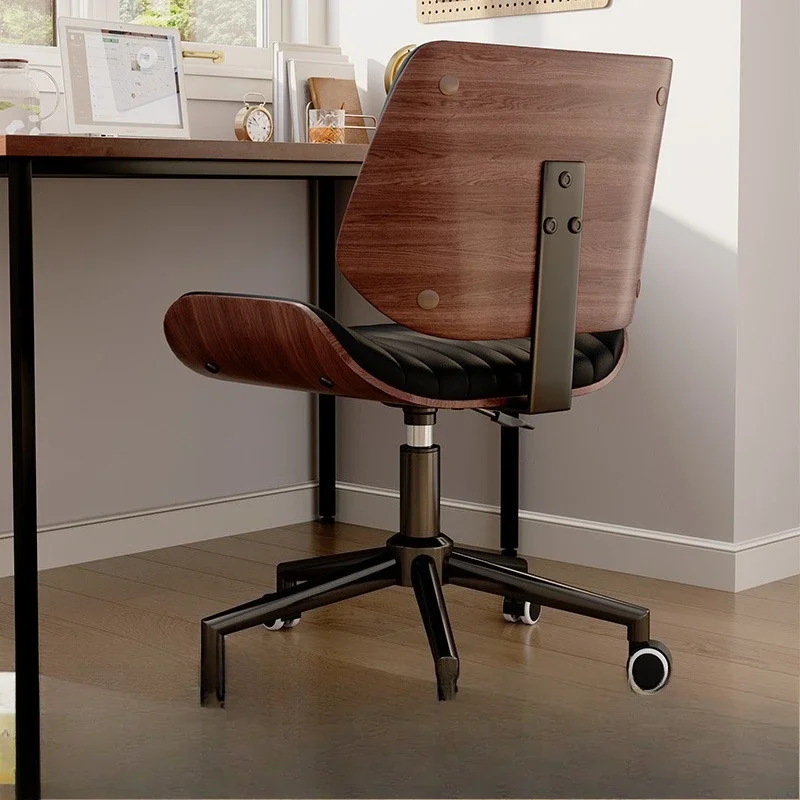 Office chair for home use, study solid wood computer chair, simple and comfortable conference chair