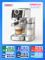 HiBREW  3 in 1 Semi Automatic Espresso Cappuccino Latte Coffee Machine Automatic Milk Froth Ground Coffee Stainless Steels H13A