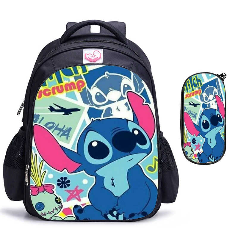 

Lilo & Stitch Backpacks Children School bags Boys Girls Cartoon Schoolbag Orthopedic Primary School mochilas infantil