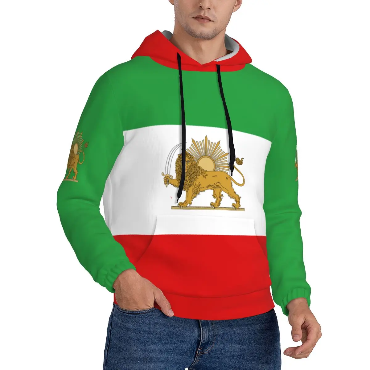 Emblem Of Iran Lion And Sun Flag 3D Country Flag Print Hoodie Men Sweatshirt Women Hip Hop Streetwear Tracksuit Clothing