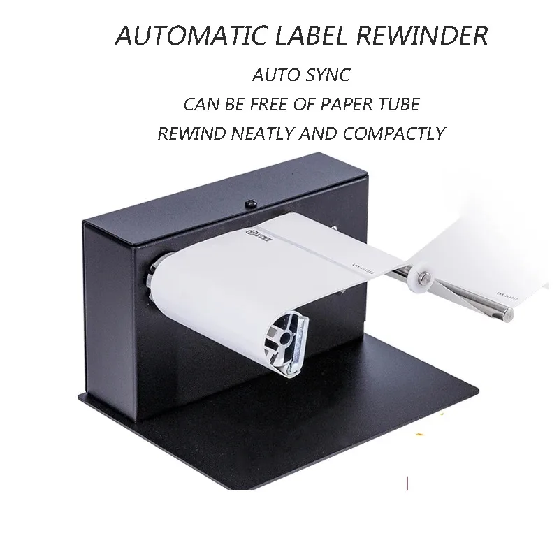 Automatic Label Rewinding Machine 220V/110V/20W Barcode Label Two-Way Rewinding Machine Self-Adhesive Sticker Rewinding Machine