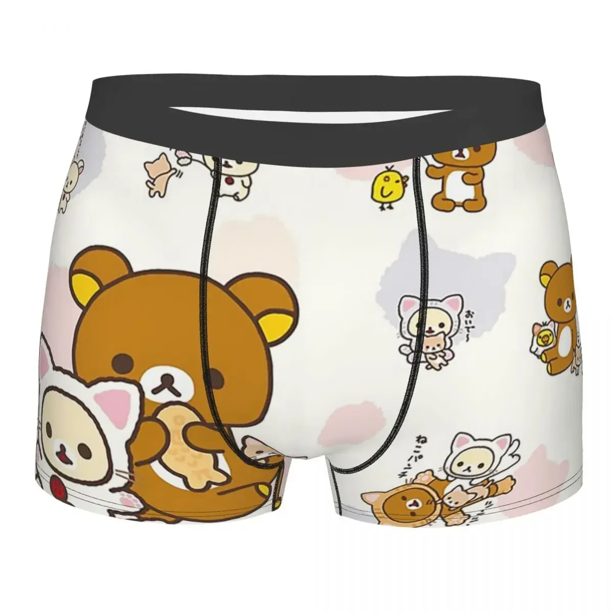 Cute Cat Rilakkuma Orso Mutande Homme Mutandine Intimo maschile Pantaloncini sexy Boxer Slip