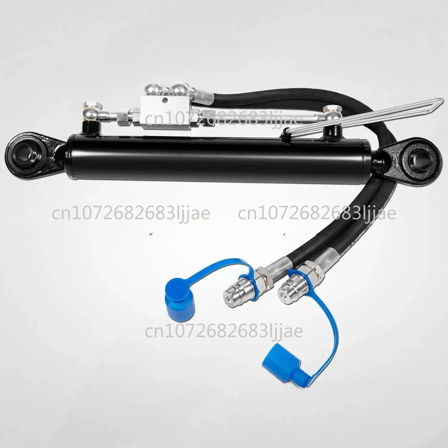 Two-Way Check Valve Hydraulic Cylinder SPH320033 Hydraulic Top Link Cat. 1-1 with Locking Block 20 7/8” - 31 7/8” with 2 x Hose,