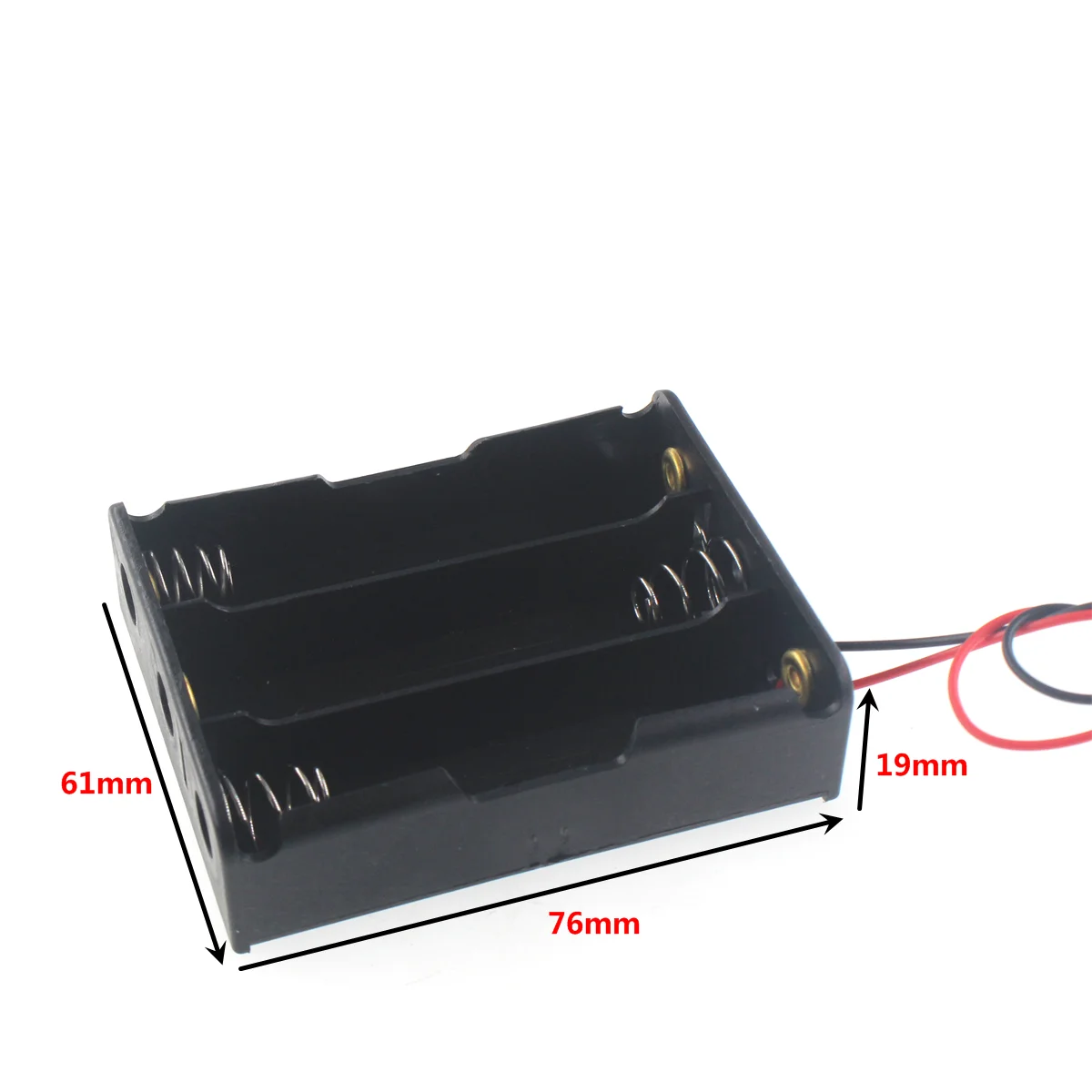 5PCS DIY 3x 18650 Battery Holder Storage Box Case with DC 5.5x2.1mm XH2.54 PH2.0 SM-2P Power Plug