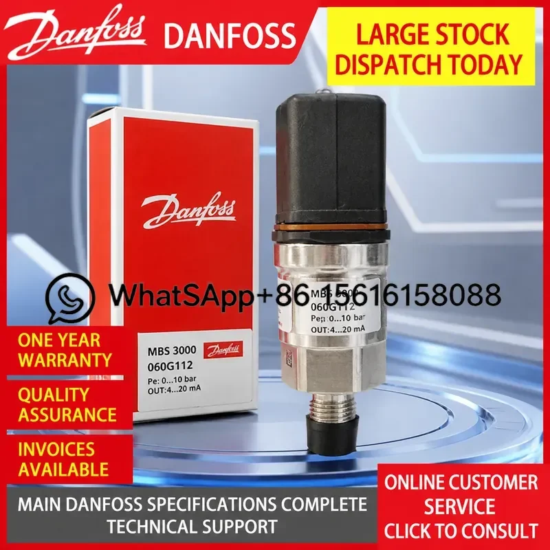 Danfoss MBS3000 Pressure Sensor Transmitter 060G1111 060G1109 060G1110   060G3812  060G3828   060G1124 060G1650 060G1125