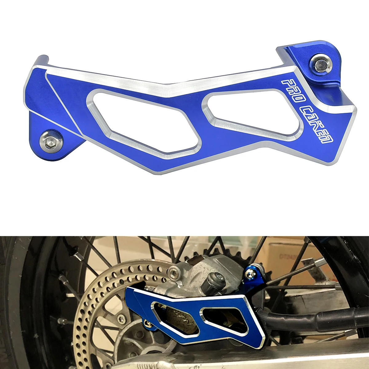 

CNC Aluminum Rear Brake Caliper Guard Protector Cover For Yamaha YZ125 YZ250 YZ250F YZ450F YZ250FX YZ450FX WR250F WR450F YZ X F