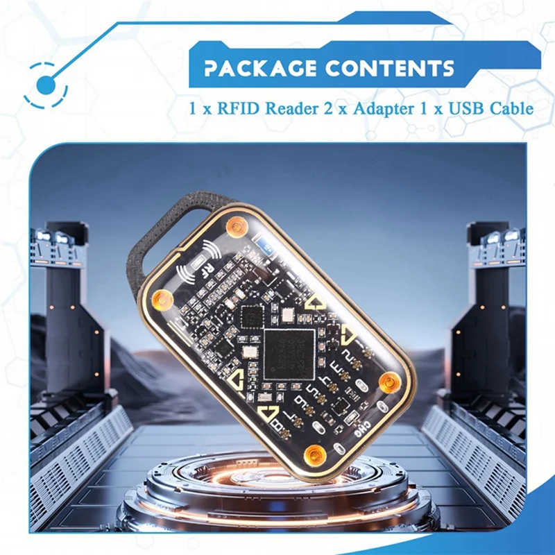 B34B-Chameleon Ultra Upgrade Smart Card Emulator+2XCUID Keychain RFID Smart Chip Reader 125K 13.56Mhz Card Duplicator