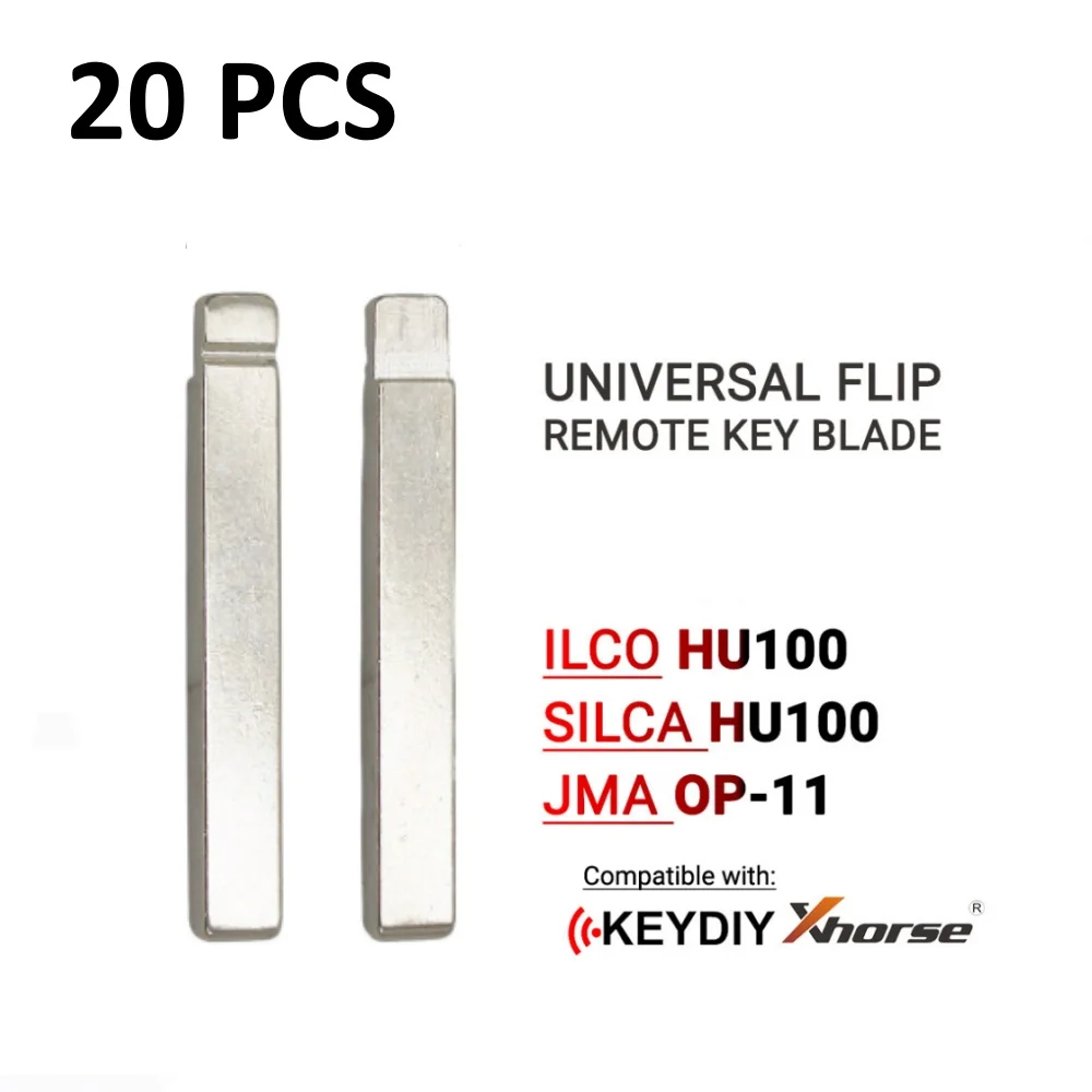 10/20PCS 71# HU100 HU100FH Metal Uncut Blank Flip Remote Key Blade