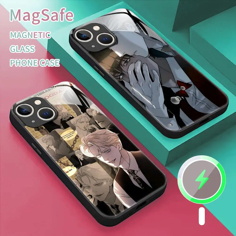 Korean comics codename anastasia Phone Case For iPhone 16 15 14 13 12 11 X XR XS 8 Plus Mini Pro Max Glass Magnetic Case