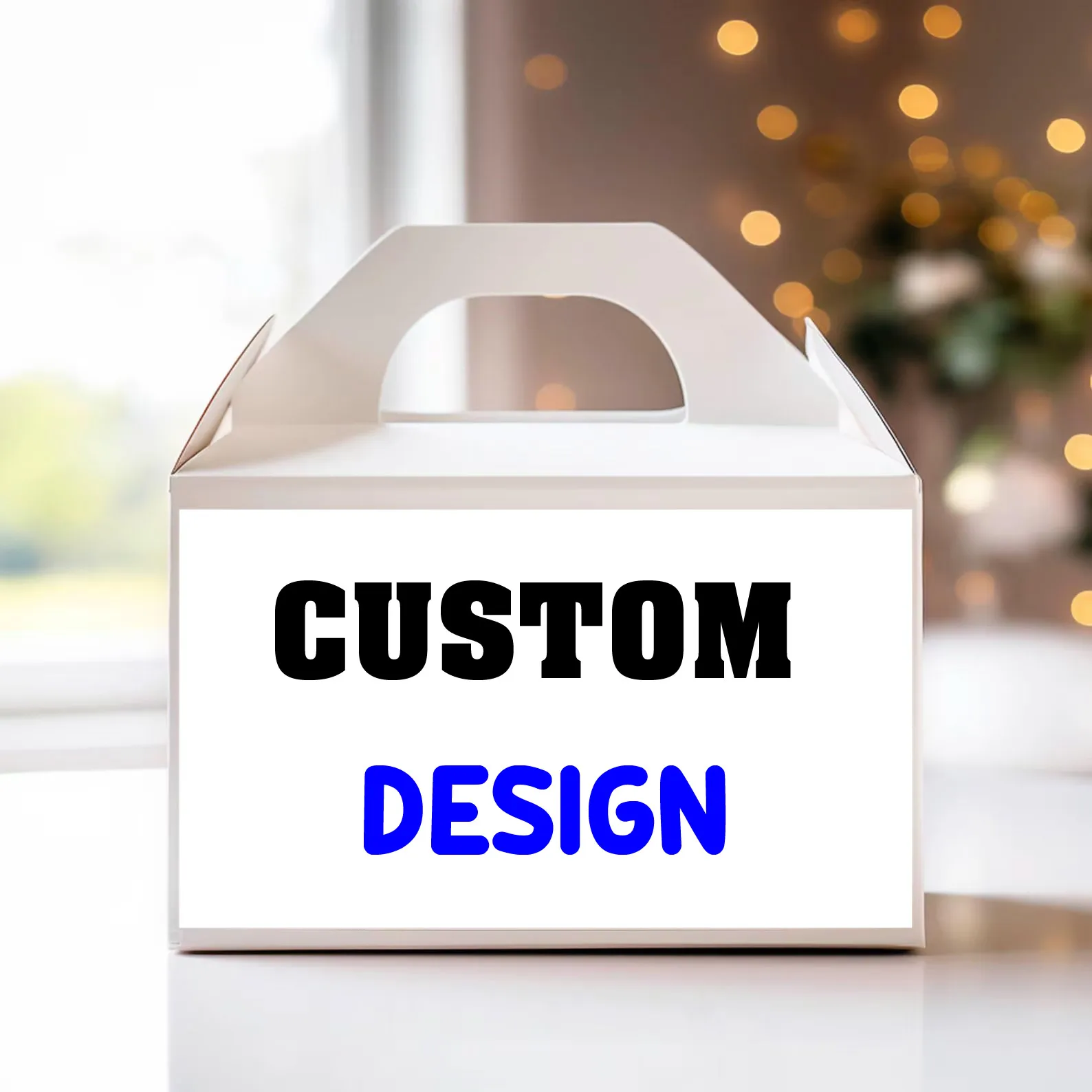 Boîte-cadeau personnalisée pour cadeaux de fête, tout Design ou thème, boîte à friandises pour anniversaire, réception-cadeau pour bébé, mariage, boîtes à Gable personnalisées imprimées