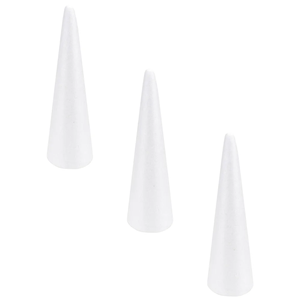 3 Pcs Food Foam Cone Child Round Mattress Polystryine DIY Handmade Party Decoration