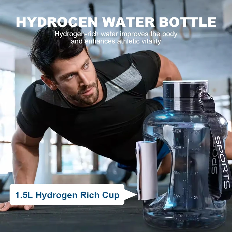 Hydrogen-rich Cup Ton-ton Barrel Hydrogen Generator Portable Hydrogen-rich Water Bottle Large-capacity Sports Bottle