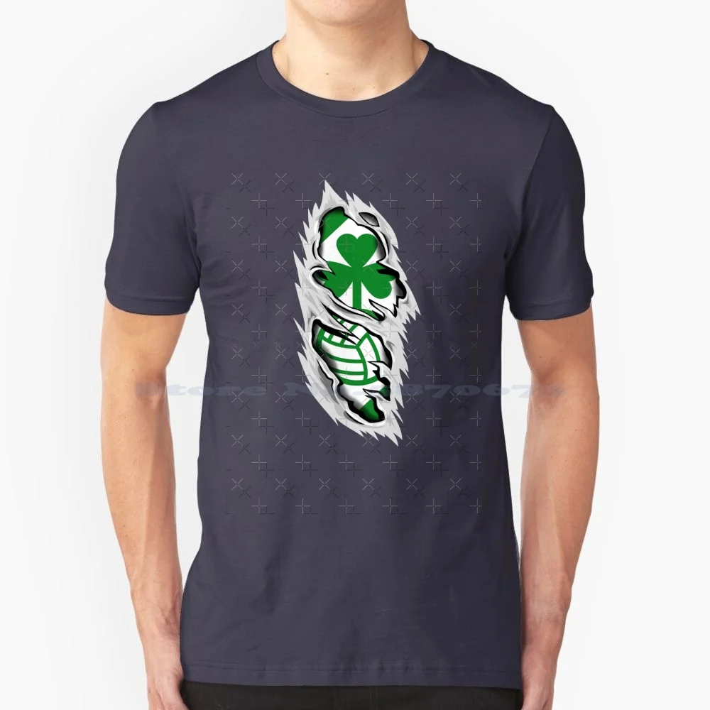 Shamrock Under My Skin T Shirt 100% Cotton Tee Ireland Fans Shamrock Ireland Shamrock Fans Tallaght Stadium Shamrock Rovers