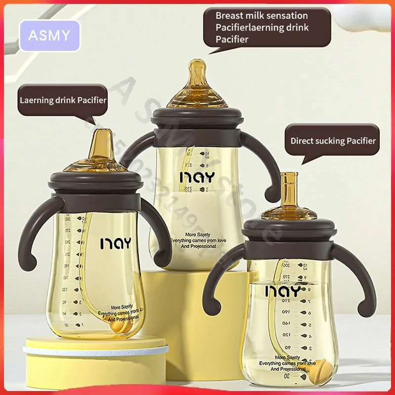 Anti-Colic Baby Bottle Teeth Guard Feeding Bottle Bacteriostat Antifall Nursing Bottle 240ml/300ml for Baby Different Stage