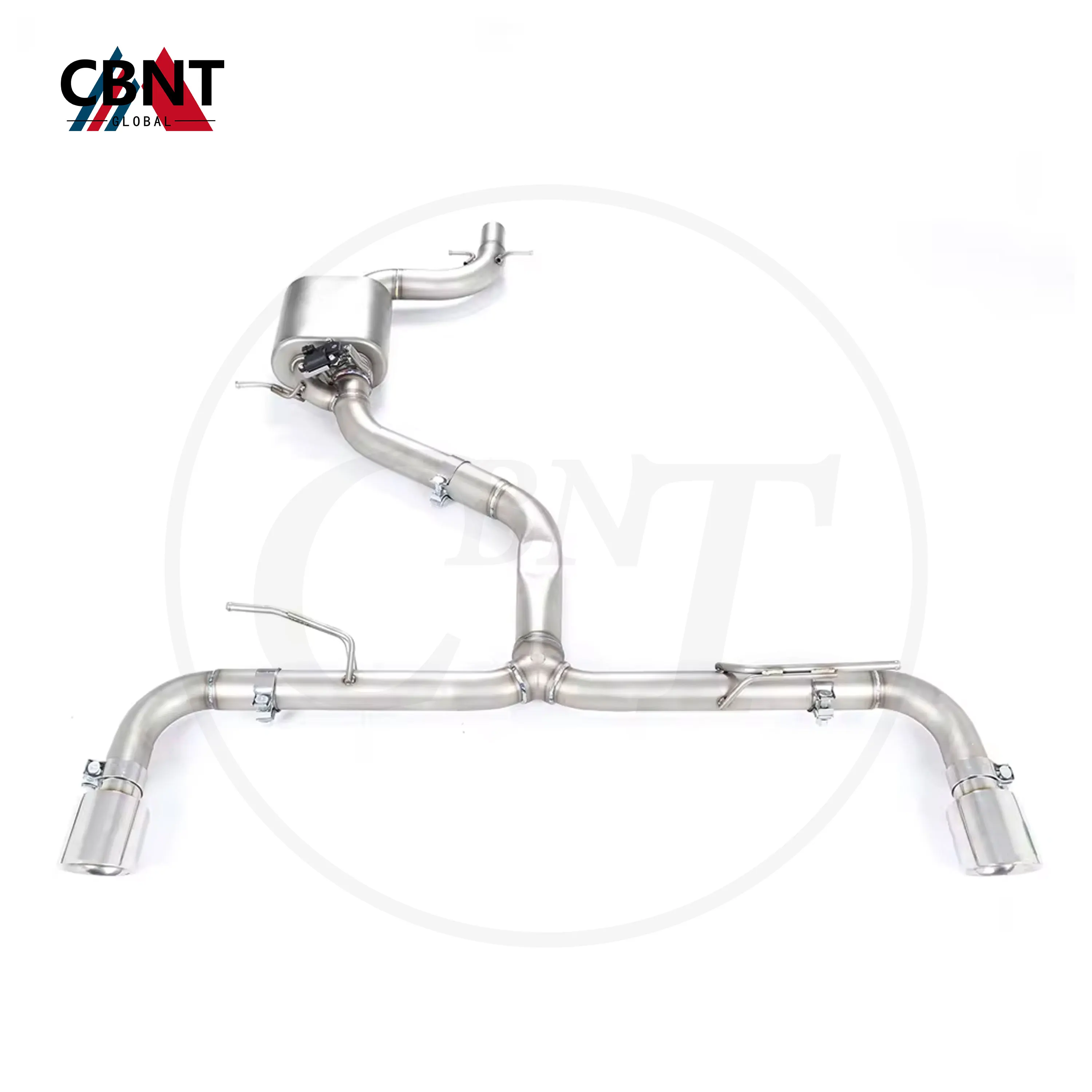 

CBNT Valved Exhaust Catback for VW Golf GTI MK6 MK5 2.0T High Quality 304 Stainless Steel Exhaust Pipe System with Valve Muffler