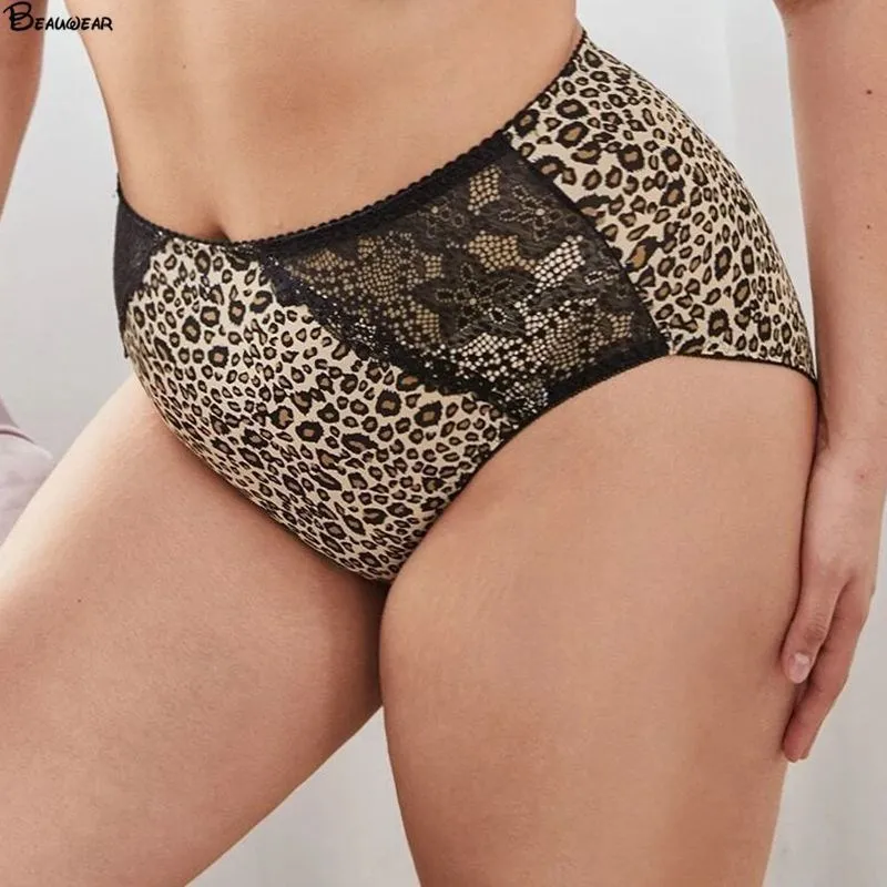 Beauwear Big Size Panty High Quality Women Brief Sexy Women Underwear Seamless Underwear Leopard Lingerie Underwear Women