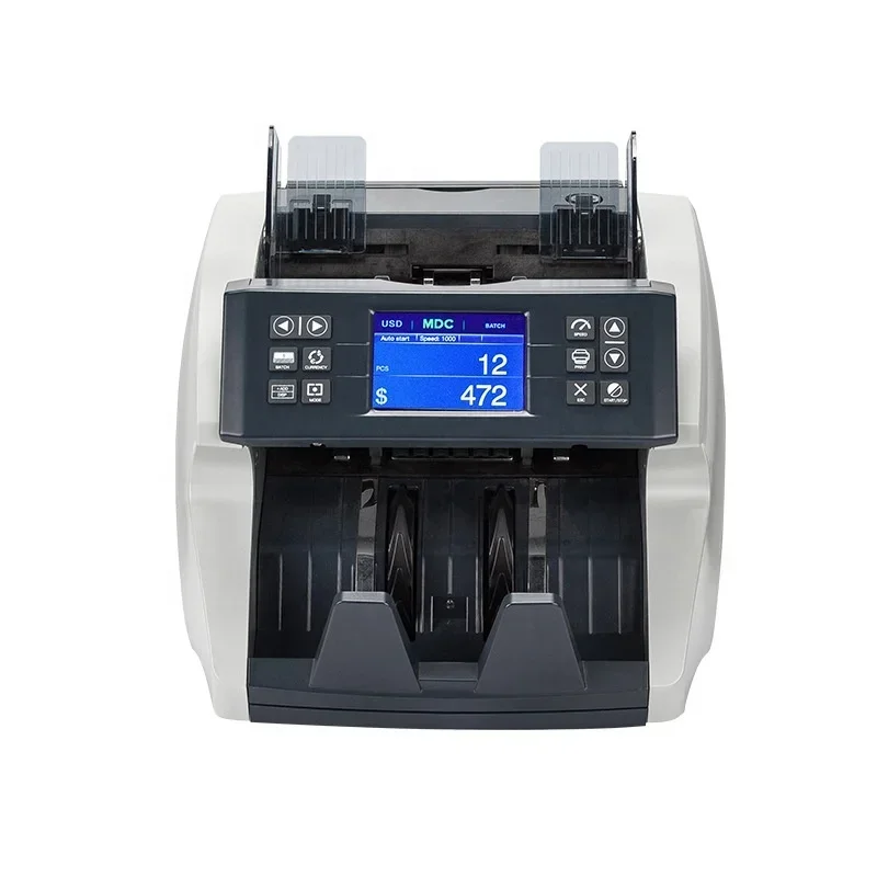 Value Money Counter Machine USD EUR GBP Multi-currency Banknote Cash Bill Counting Detector