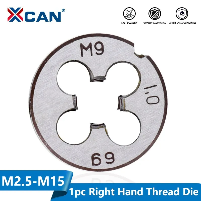 XCAN 1pc M2 M3 M4 M5 M6 M7 M8 M9 M10 M12 M14 M15 M16 Ferramentas de Threading Rosca Métrica Rosca À Direita Die Metal Morrer