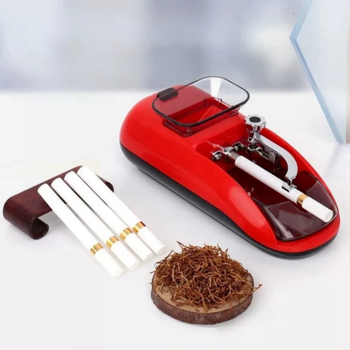 

Electric Cigarette Device Automatic Injector Maker Tobacco Raw Grass Rolling Machine Roller Smoking Tool Cigarette Accessories