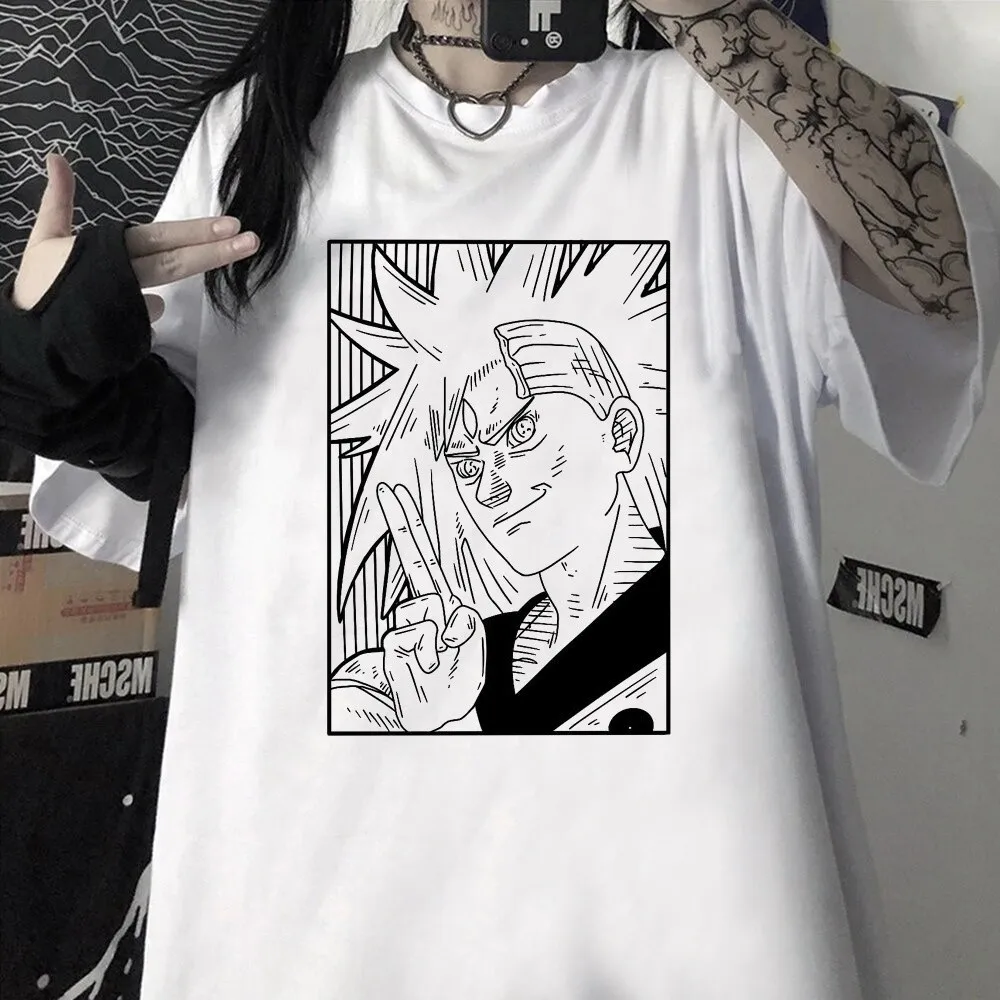 

Uchiha Madara Japanese Anime Naruto Men Women Summer T-Shirt Harajuku Vintage Short Sleeve Loose Oversized Casual Comfort Y2k