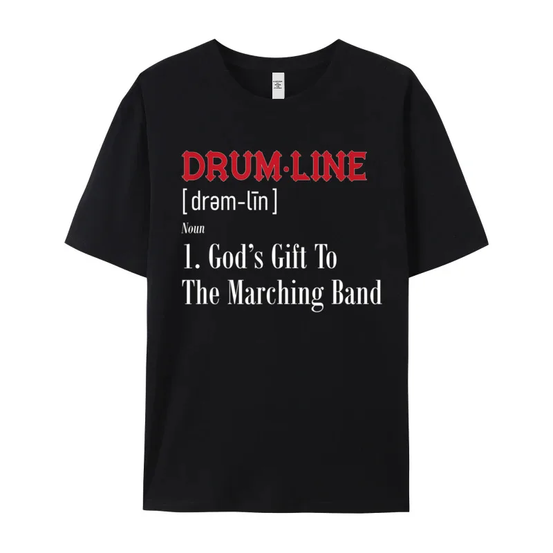 Drumline Definition Shirt For Percussion Tops & Tees Retro O-Neck Design Short Sleeve Cotton Fabric Mens T Shirt Tops Shirt